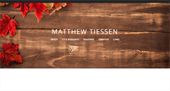 Desktop Screenshot of matthewtiessen.com